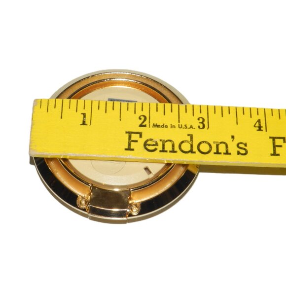 Seiko Alarm Travel Clock Champange Dial Gold Tone Round 76mm QQQ155G No Battery - Picture 10 of 13